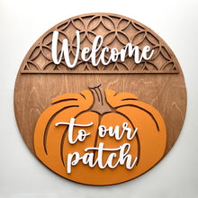 16 inch round 3D Wood FALL Door Sign PROJECT